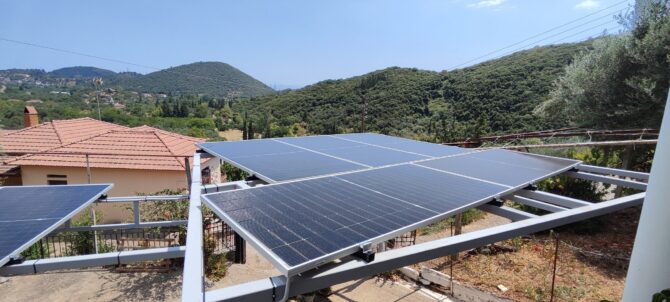 Φωτοβολταϊκού Συστήματος σε οικία στο Τρίκορφο Φωκίδας